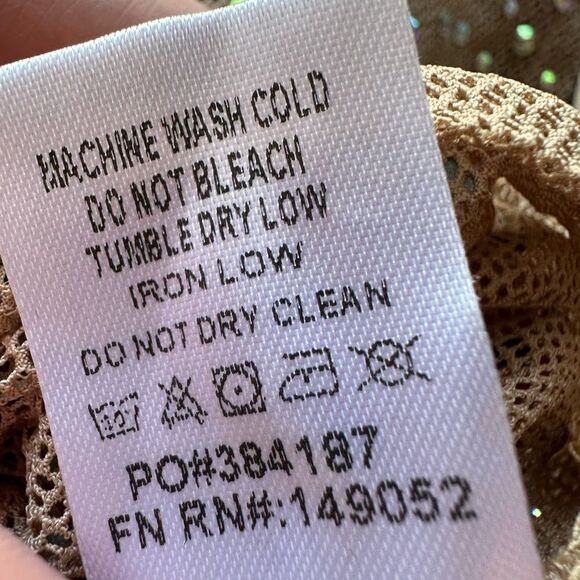 Fashion nova Flirt Envy Embellished Mini Dress Mocha fashion nova new NWT size S - Picture 5 of 9